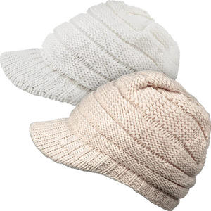 Unisex Acrylic Plain Blank Colorful Warm Thick <b>Winter</b> Toque Hat Custom Logo Design Rib Knit Beanie Soft Thermal Skull <b>Cap</b> - Product Image 5