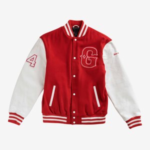 <b>Men's</b> Winter Varsity <b>Jacket</b> Woolen Fabric Eco-Friendly Breathable Windproof Thick High Street Style Patchwork Front OEM Service - Product Image 4