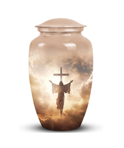 Urnas de Cremación Modernas Hechas a Mano para Adultos, Urnas Conmemorativas Decorativas de Estilo Americano para Cenizas de Hombres y Mujeres - Product Image 1