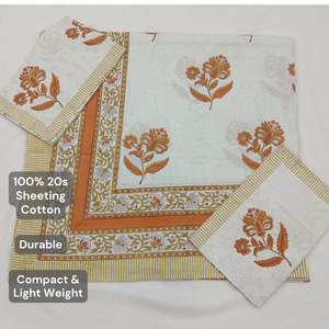 Parure de lit florale imprimée à la main, taille King, linge de luxe 200TC, respirante, haute qualité, super douce, pour hôpital - Product Image 4