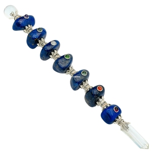Varita de Cristal de Sodalita Natural de Alta Calidad, Hecha a Mano, para Sanación, Meditación, Reiki, Feng Shui, Decoración del Hogar - Product Image 3