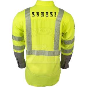 Camisas de Trabajo ZUNEZI, Resistentes al Fuego, de Lona de Algodón Grueso, con Broches, Costuras Reforzadas, Protección de Nivel FR para Hombre - Product Image 2