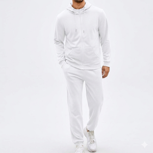 Mens winter tracksuit hooded sweat <b>suit</b> athletic casual plus size cotton fabric warm soft comfortable daily wear jogging set - Product Image 6