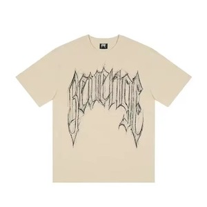 T-shirt personnalisé de haute qualité, style tendance, vente en gros, impression de lettres personnalisées pour hommes, 100% coton, t-shirt uni - Product Image 5