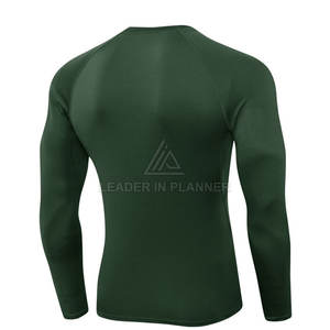 เสื้อแรชการ์ดแขนยาวดีไซน์ใหม่สำหรับผู้ชาย ขายออนไลน์ รับผลิตแบบ OEM เสื้อผ้าออกกำลังกายสำหรับผู้ชาย - Product Image 2