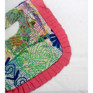 Magnifique sac à bandoulière et pochette Kantha pour femme, style bohème, design tendance, fait main, léger, grand format, pour voyage et usage quotidien - Product Image 5