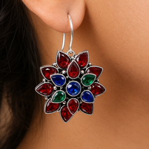 Proveedor al por Mayor de Aretes de Plata Oxidada Multicolores |   Fabricante Directo de Fábrica |   Calidad Premium |   Envío Rápido - Product Image 1