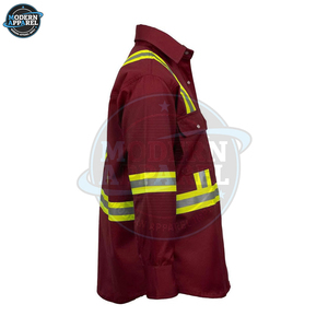 100% Cotton <b>Construction</b> Long Sleeve Workwear Custom Logo <b>Work</b> Shirt Reflective Safety <b>Clothes</b> <b>Work</b> Shirt - Product Image 6