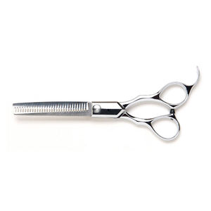 Ciseaux de texture et d'éclaircissement professionnels pour droitiers, lames en acier inoxydable, pointes arrondies, 28 dents, pour la coupe de cheveux en salon de coiffure - Product Image 5