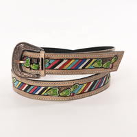 Ceinture en cuir de vachette véritable réglable de style western pour accessoires de sac à main