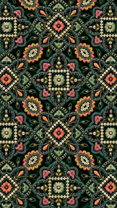 Motif de broderie sur velours vert foncé bicolore, motif 9000, matière de base pour veste ethnique femme, lehenga de mariée, abaya, décoration intérieure - Product Image 5