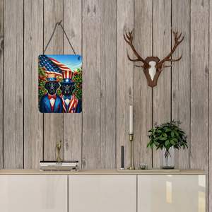 All American Flat-Coated Retriever Wall <b>Door</b> Hanging Prints Aluminum Metal Sign for Kitchen Home <b>Decor</b> <b>Front</b> <b>Door</b> Plaque 12x16 - Product Image 3