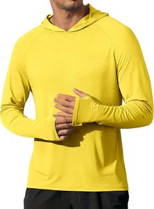 Sudadera con Capucha para Hombre, Tendencia 2026, Manga Larga, Estilo Raglán, Color Sólido, Secado Rápido, Tejido de Punto, Corte Regular, Informal, para Verano - Product Image 6