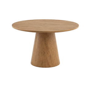 Ensemble de salle à manger rond en teck fait main, écologique et de qualité supérieure ARTERRA, meubles de salle à manger modernes, chaises - Product Image 4