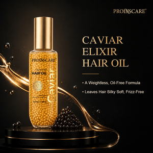 Elixir de Caviar Orgánico de Lujo OEM de Alta Calidad 100ml, Aceite y Sérum Capilar Ligero para Control del Frizz y Suavidad Sedosa para Uso Doméstico - Product Image 1