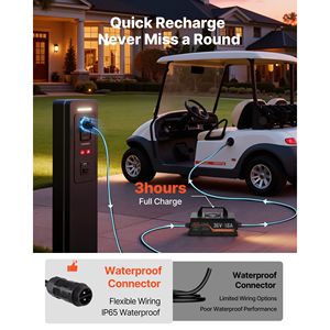 Batteria per Golf Cart 36V (38.4V) 52AH con Caricabatterie 18A, BMS 100A, 4000 Cicli, Scarica 2C, App Bluetooth per Motori Elettrici - Product Image 6