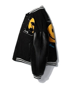 Men's Custom Style Stand Collar Varsity <b>Jacket</b> 100% Cotton Coated Windproof Eco-Friendly Wholesale Letterman Winter <b>Jacket</b> - Product Image 2