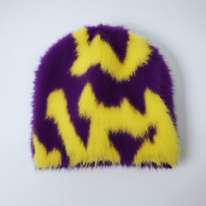Nuevo Estilo, Gorros de Mohair Cómodos, Gorro de Invierno Cálido y Moderno, Gorro Elástico Suave y Liso, Gorros Elegantes - Product Image 2