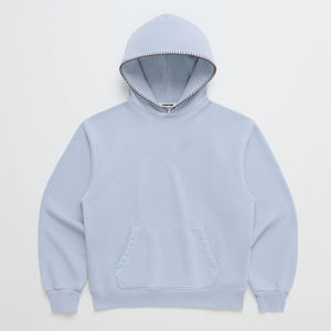 OEM Premium Cotton Oversized Hoodie Unique Contrast <b>Blanket</b> Stitching Hood <b>Heavy</b> Pullover Sweatshirt Casual Unisex - Product Image 5