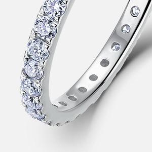 Bague de fiançailles et de mariage en diamant de laboratoire pour femme, en platine PT950, luxe léger, certifiée IGI, solitaire - Product Image 5