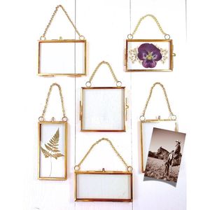 Gold Metal & Glass Photo <b>Frame</b> with Glass Hanging <b>Wall</b> Decor <b>for</b> Home Decoration Customized Glass <b>Picture</b> <b>Frame</b> - Product Image 1