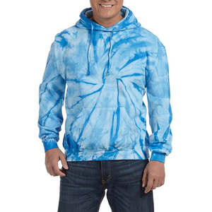 Sweat-shirt à capuche unisexe tie-dye en molleton de coton épais, personnalisable avec logo, pour le streetwear et les tenues décontractées (vente en gros) - Product Image 5