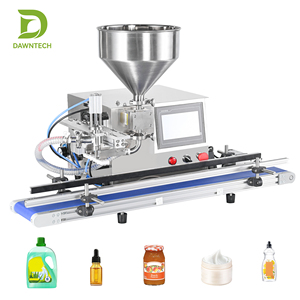 Máquina semiautomática de llenado de pasta con transportador para mermelada, miel, crema, detergente, loción y salsa - Product Image 3