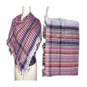 Unisex Fashion Shemagh Neck Scarf <b>Wrap</b> Cotton Arafat Scarf HOT Printed Checkered Pattern Tactical Desert Keffiyeh Shawl <b>Head</b> - Product Image 3