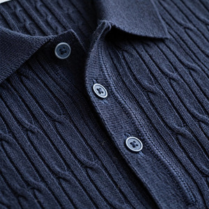 Polo homme en polyester et coton, uni, vierge, prix usine, personnalisable avec logo brodé ou imprimé - Product Image 4