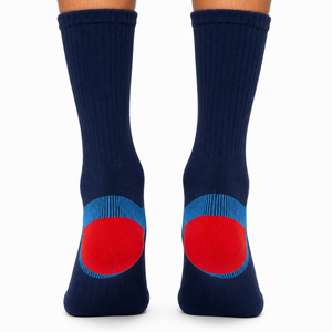Nouvelles chaussettes de compression pour hommes avec logo personnalisé sur le bord, de haute qualité, en spandex/coton, séchage rapide, respirantes, écologiques, chaussettes de sport - Product Image 2