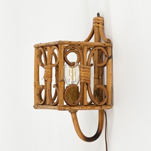 Vintage wall <b>sconce</b> natural rattan <b>sconces</b> statement <b>lighting</b> lampshade wholesale factory price - Product Image 6