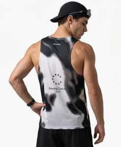 Camiseta sin Mangas para Hombre, Cuello Redondo, Estampado Abstracto, Secado Rápido, Estilo Deportivo - Product Image 2