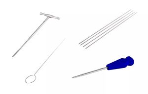 Juego de instrumentos para tornillos Herbert canulados de Azicon, para fracturas de hueso escafoides, con taladro quirúrgico ortopédico de compresión y medidor de profundidad - Product Image 3
