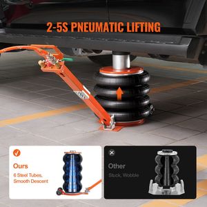 Martinetto pneumatico da 6 tonnellate/13000 libbre con martinetti pneumatici per auto a colonna potenziata per veicoli berlina - Product Image 4