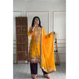 Ensemble Dupatta haut-bas et magnifique pour femmes - Product Image 5