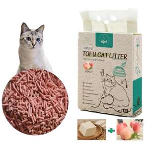 Litière pour chat biodégradable en tofu de soja ODM/OEM, écologique, à faible teneur en poussière, agglomération rapide, à base de plantes, contrôle des odeurs, jetable aux toilettes, cylindrique - Product Image 5