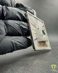 จี้รูปปากฉลามประดับเพชรโมอิสซาไนต์แบบ Iced Out พร้อมสลักชื่อตามสั่ง ริคกี้ โรเซย์ สร้อยคอฮิปฮอปสุดหรู - Product Image 6