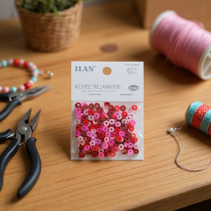 Perline in Argilla Polimerica Ilan 6x1mm Mix Rosa Rosso 17g per Creazione di Gioielli e Artigianato - Product Image 2