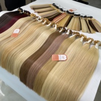 Extensions de cheveux naturels vietnamiens Remy double épaisseur, pointe plate à la kératine, vente en gros, les plus vendues