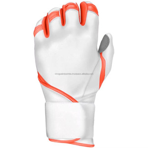 Guantes de Bateo de Béisbol OEM, Cuero Cabretta, Duraderos, Antideslizantes, Cierre de Gancho y Bucle, Ligeros, Transpirables, para Mano Izquierda, Adulto, Azul - Product Image 5