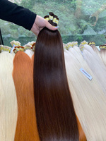 Extensions de cheveux en vrac, cheveux vierges super double tirés, couleur brune, 100% cheveux vietnamiens, livraison mondiale, prix d'usine