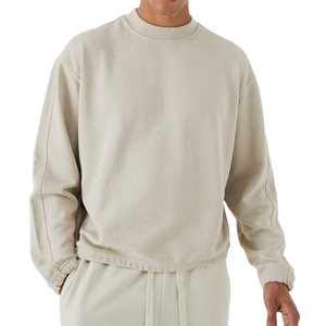 Sweat-shirts à capuche zippés en molleton tricoté épais, surdimensionnés, avec impression personnalisée et broderie 3D en relief, pour le sport - Product Image 1