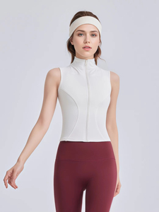 Ropa Deportiva Personalizada, Camiseta sin Mangas para Mujer, Secado Rápido, para Gimnasio y Fitness, OEM, Corte Ajustado, con Cierre, Informal - Product Image 2