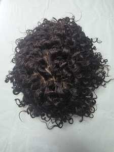 Taz Hair BD Cheveux Humains Bouclés Indiens Remy, Extensions Adhésives, Trame Nouée à la Main, Ondulations Profondes, Noir Naturel, Pour Coiffure Professionnelle - Product Image 1