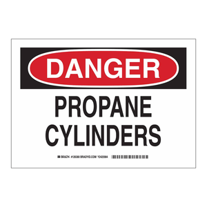 Panneau de signalisation en PVC pour bouteilles de propane - Panneau de signalisation pour les zones industrielles, les laboratoires et les entrepôts - Product Image 3