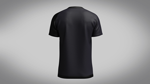 Camiseta Lisa Casual para Hombre, Negra, 100% Algodón Jersey, Cuello Redondo, Manga Corta, Personalizable con Logotipo, Alta Calidad - Product Image 6