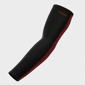 Fawkes Cycling <b>Compression</b> <b>Arm</b> <b>Sleeve</b> Black Red Anti-Uv Unisex Adult Quick Dry Breathable Spandex/Polyester Customization Cheap - Product Image 2