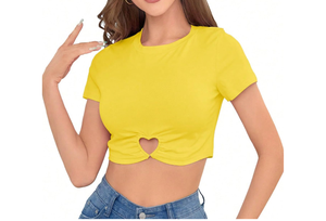 Camiseta Corta de Verano con Logotipo Personalizado, Camiseta Corta Transpirable y Elástica para Mujer - Product Image 3