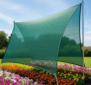 Vela de Sombra Verde Resistente a Rayos UV, Malla de Plástico Tejida de HDPE, Cubierta de Protección Solar para Jardín, Floricultura y Plantación - Product Image 2
