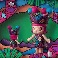 POPMART MEGA ROYAL MOLLY 400% HAN MEILIN Оригинальные аниме-фигурки, коллекционные куклы для дома, декор, сюрприз-боксы-сюрпризы